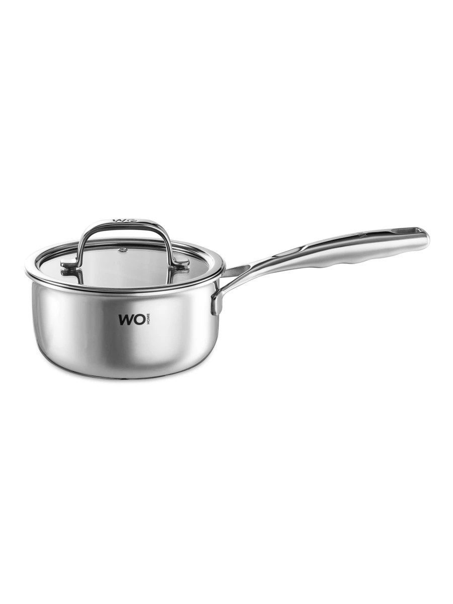 Ковш со стеклянной крышкой 1,6 л, 16×8 см