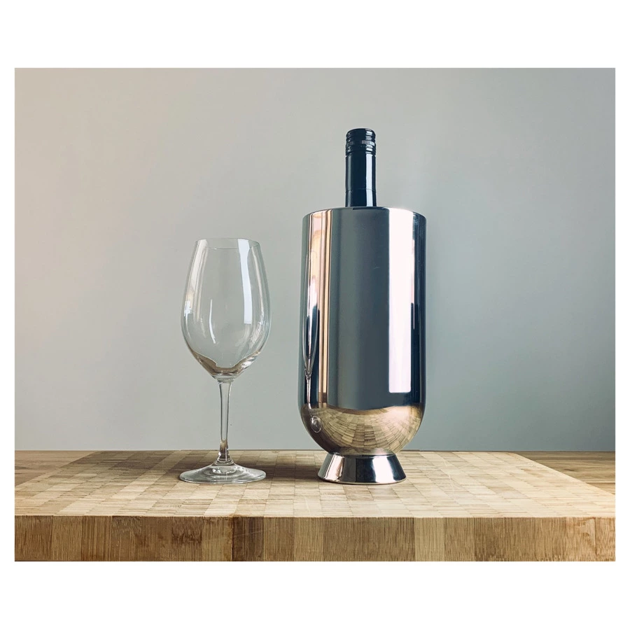 Ведро для вина Nick Munro Trombone двустенное h25х11см, нержавеющая сталь, серебристый