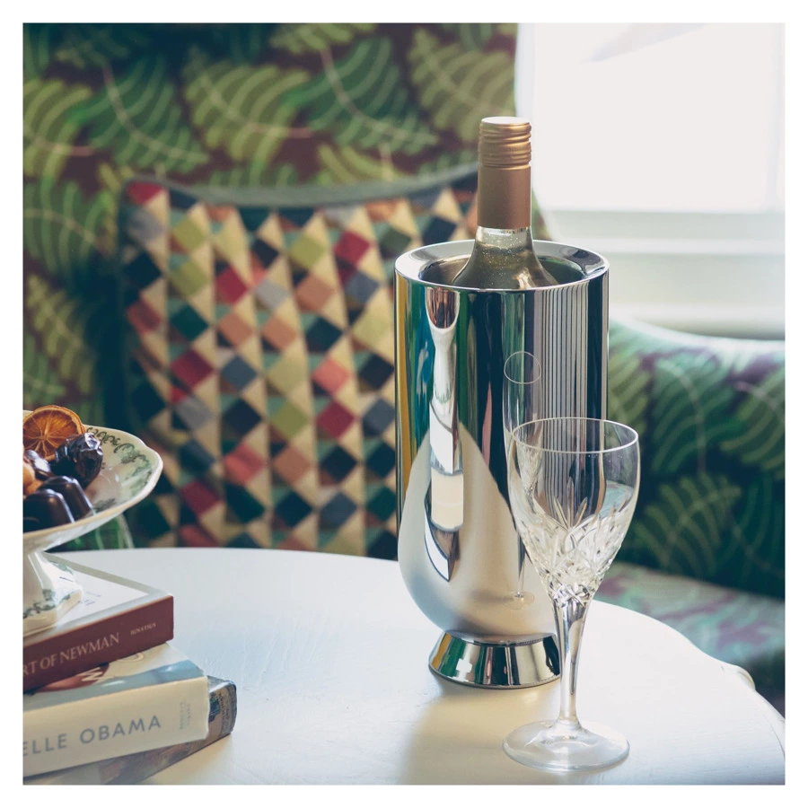 Ведро для вина Nick Munro Trombone двустенное h25х11см, нержавеющая сталь, серебристый