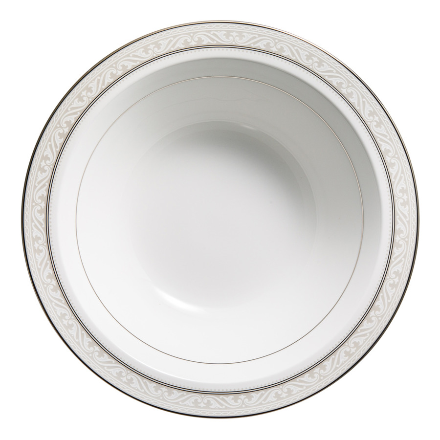 Салатник круглый Noritake Монтвейл Платиновый кант 24,5 см тарелка обеденная noritake монтвейл платиновый кант 27 см