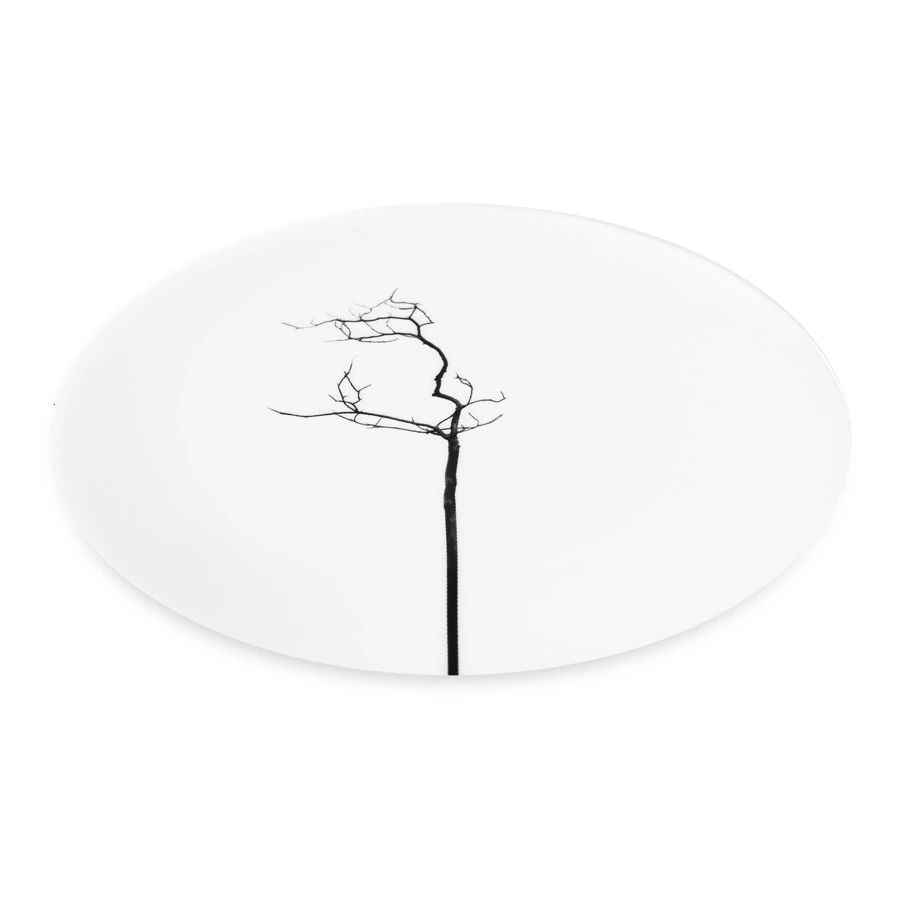 Тарелка десертная Dibbern Чёрный лес 16 см, фарфор костяной