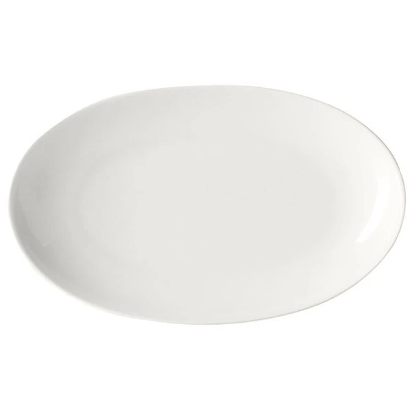 Блюдо овальное Dibbern Белый декор 24 см, фарфор костяной