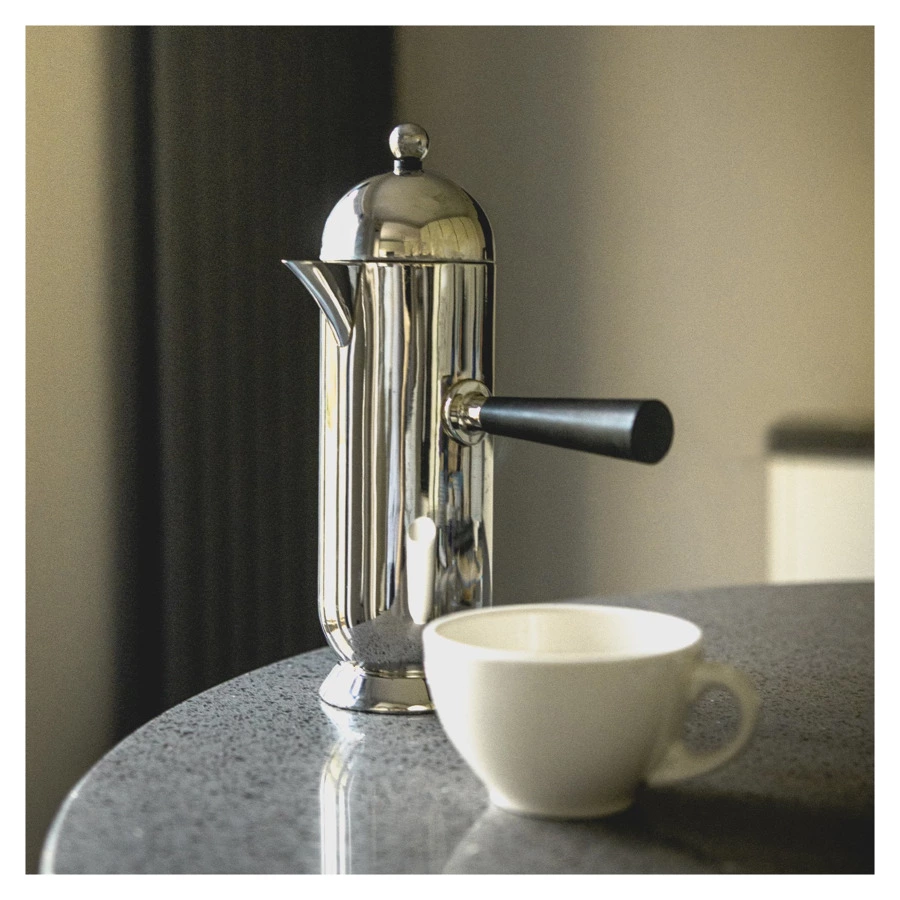 Френч-пресс Nick Munro Bistro 600 мл на 3 чашки, h24 см, нержавеющая сталь, боковая ручка