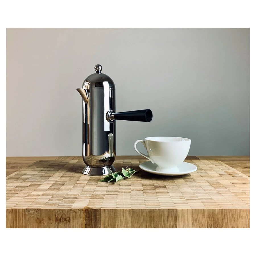 Френч-пресс Nick Munro Bistro 600 мл на 3 чашки, h24 см, нержавеющая сталь, боковая ручка