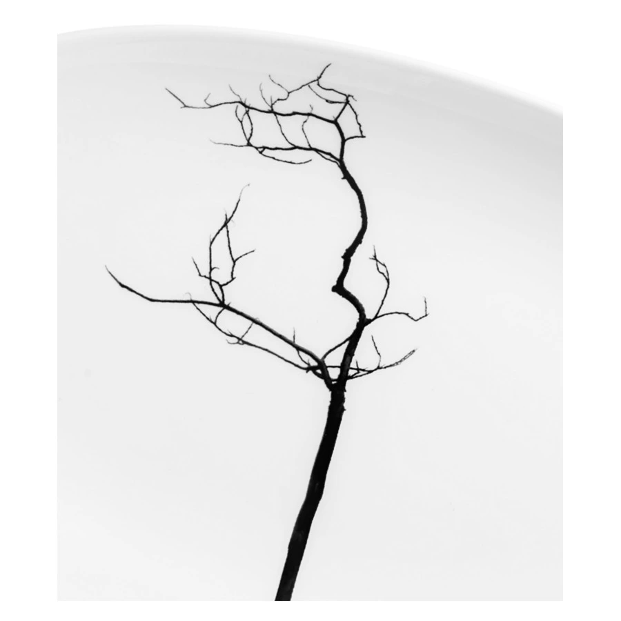 Блюдо овальное Dibbern Черный лес 24 см, фарфор костяной