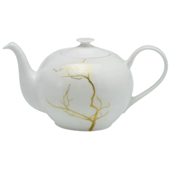 Чайник Dibbern Золотой лес 1,3 л, фарфор костяной