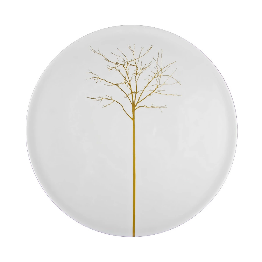 Блюдо для торта Dibbern Золотой лес 32 см, фарфор костяной