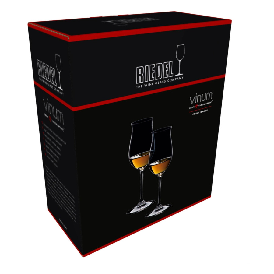 Набор бокалов для коньяка Riedel Bar Vinum Cognac Hennessy 156 мл, 2 шт, стекло хрустальное