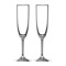 Набор бокалов для шампанского Riedel Vinum Champagne Flute 160 мл, 2шт, стекло хрустальное