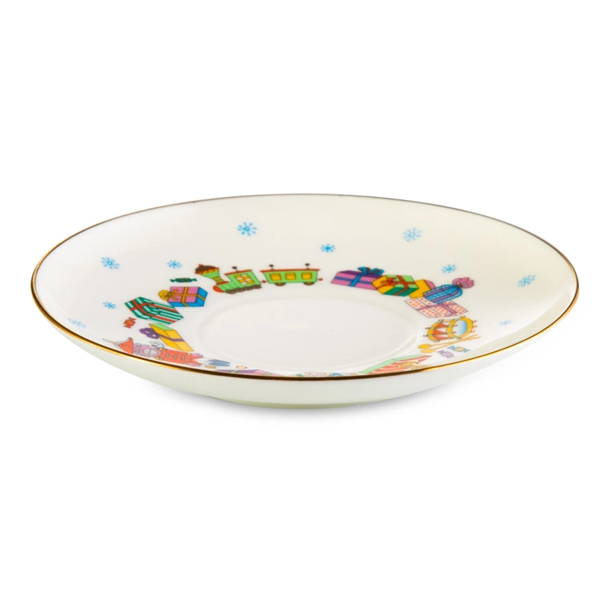 Набор кофейный ИФЗ Балет Щелкунчик Майская 165 мл, 3 предмета, фарфор костяной