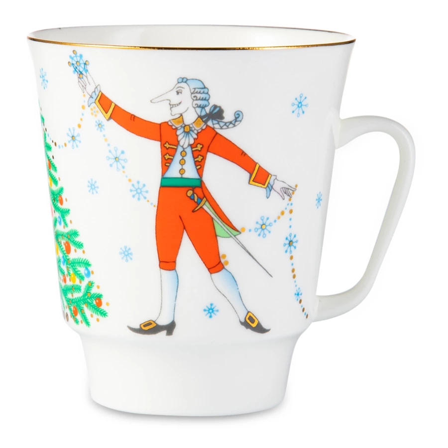 Набор кофейный ИФЗ Балет Щелкунчик Майская 165 мл, 3 предмета, фарфор костяной