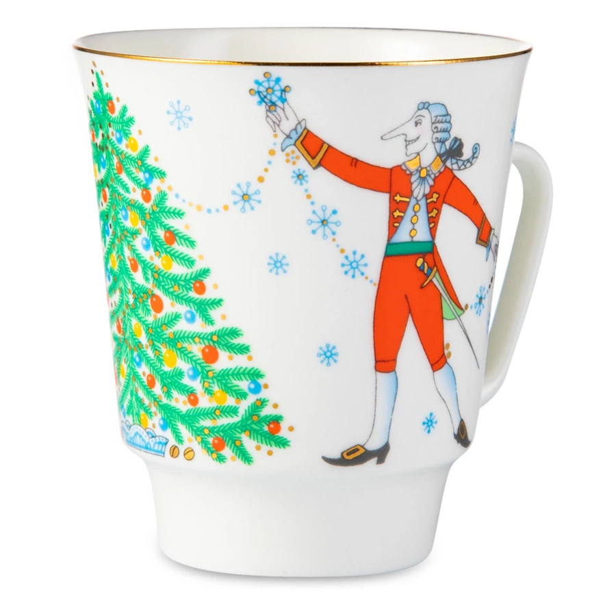 Набор кофейный ИФЗ Балет Щелкунчик Майская 165 мл, 3 предмета, фарфор костяной