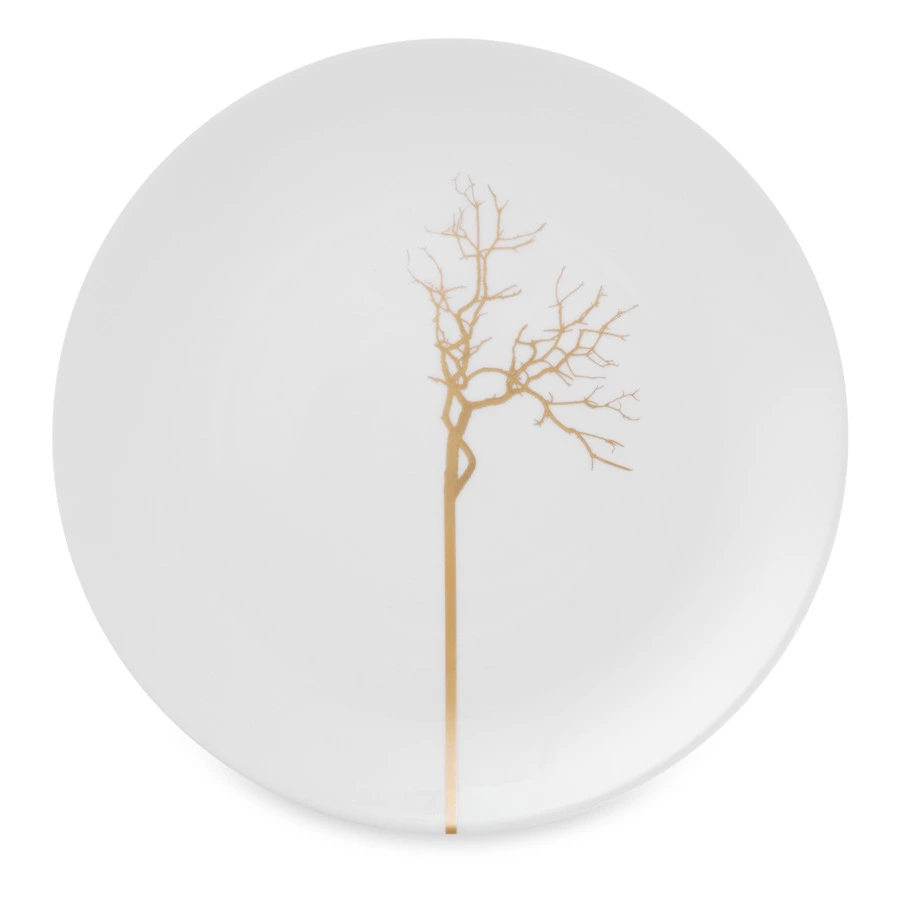 Тарелка обеденная Dibbern Золотой лес 28 см, фарфор костяной