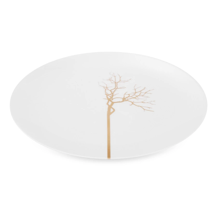 Тарелка обеденная Dibbern Золотой лес 28 см, фарфор костяной