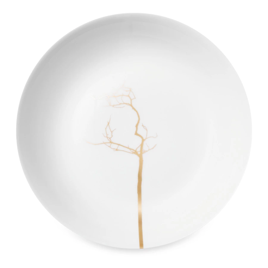 Тарелка суповая Dibbern Золотой лес 22,5 см, фарфор костяной