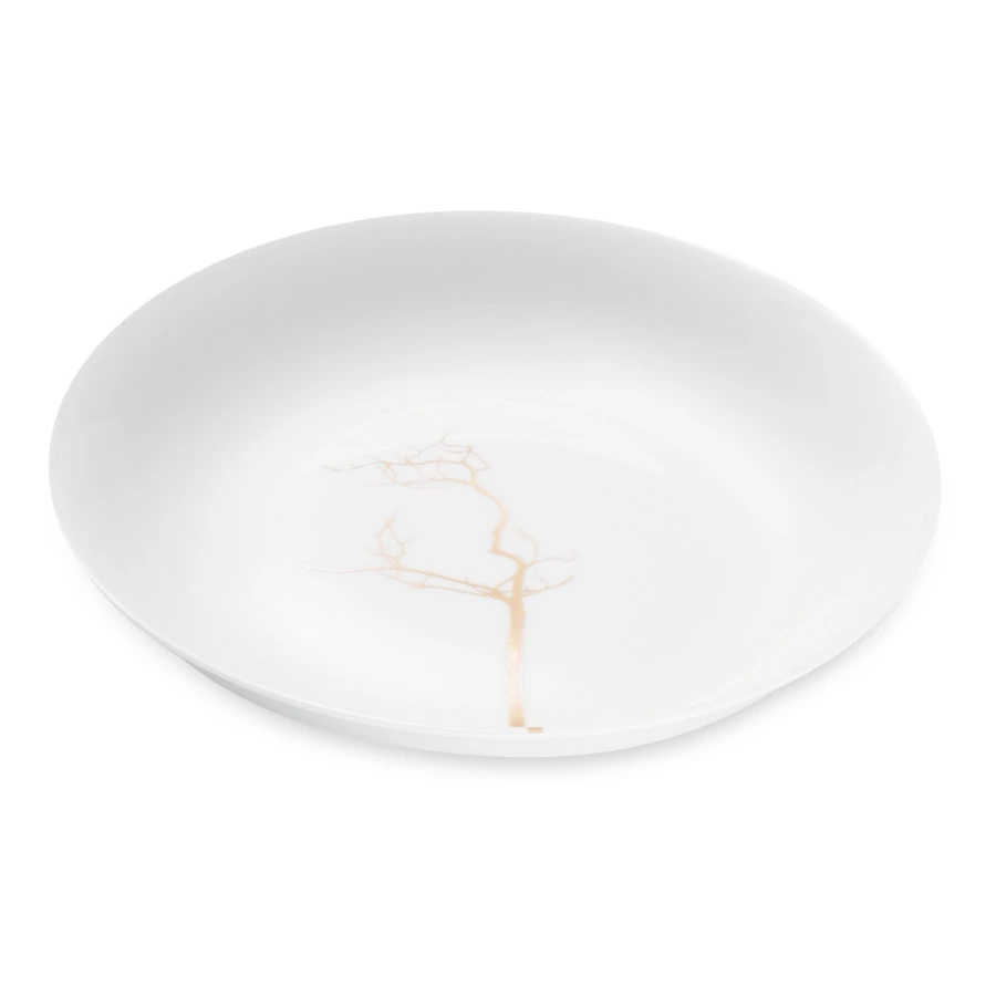 Тарелка суповая Dibbern Золотой лес 22,5 см, фарфор костяной