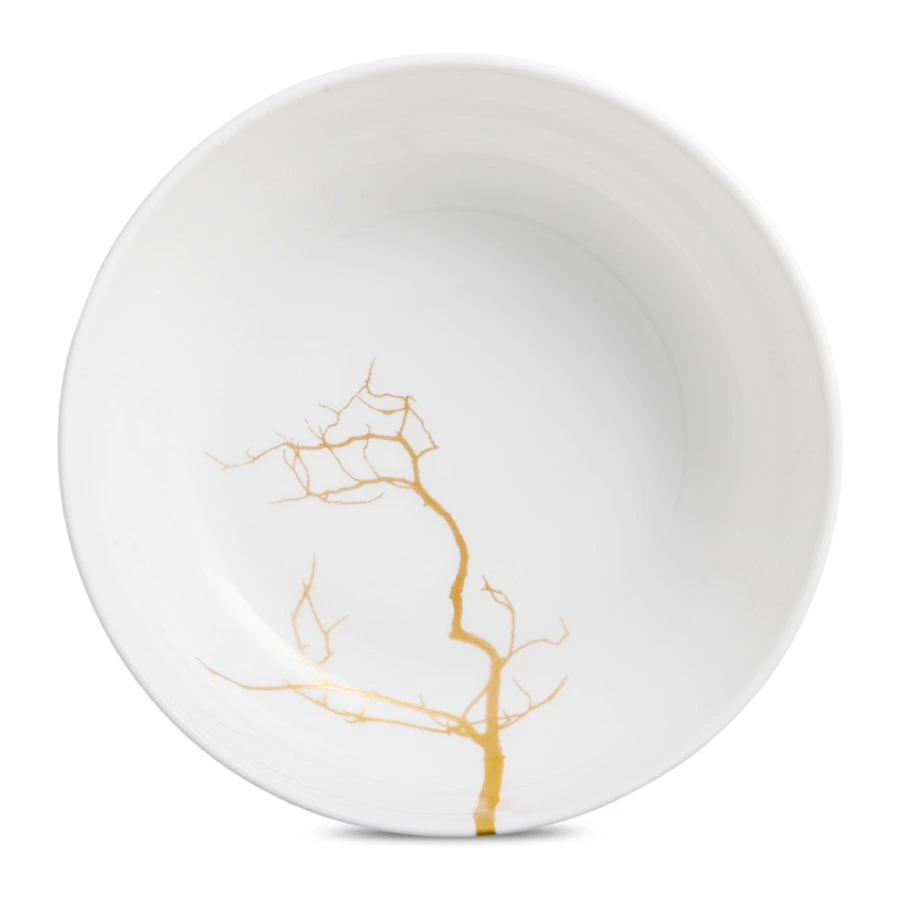 Салатник порционный Dibbern Золотой лес 13 см, фарфор костяной