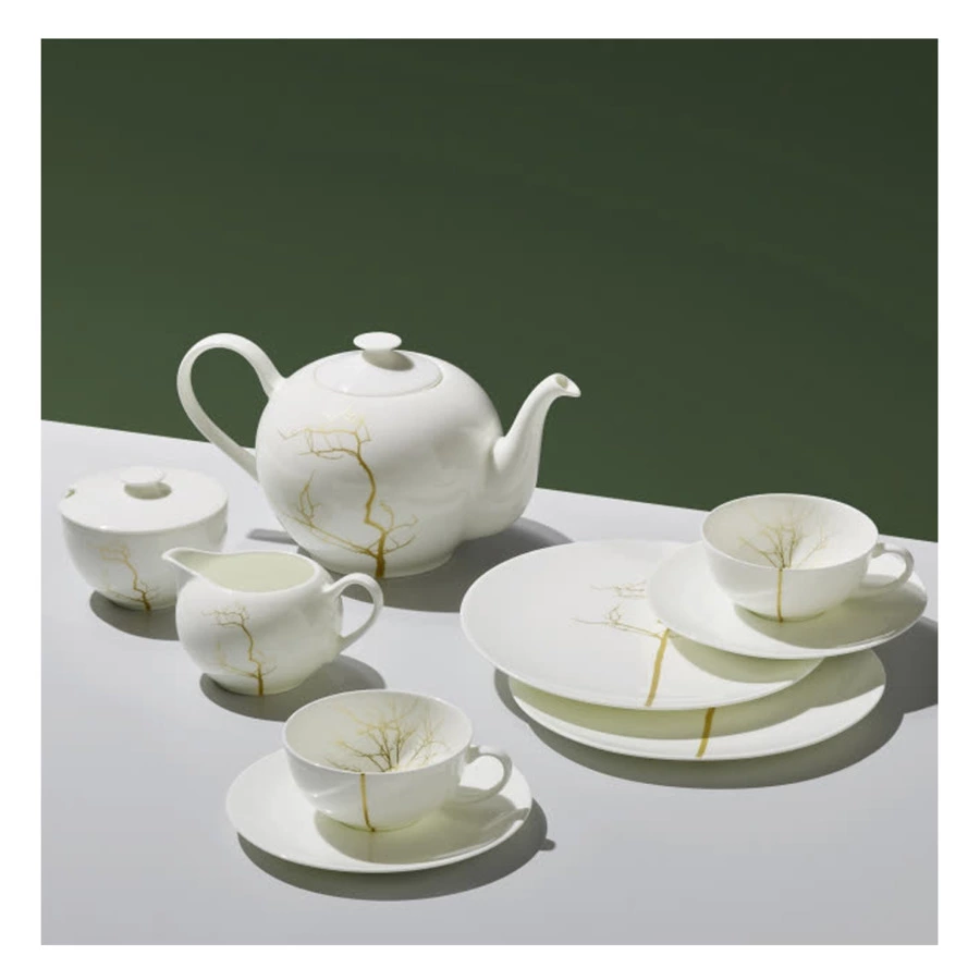 Чашка чайно-кофейная Dibbern Золотой лес 250 мл, фарфор костяной