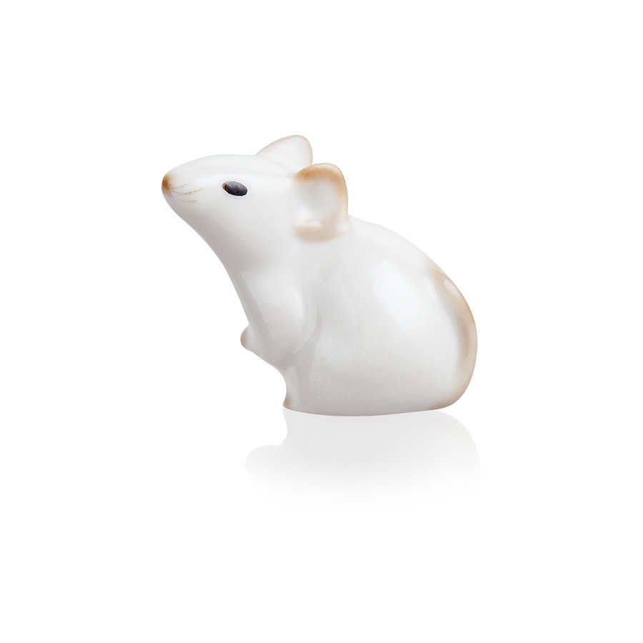 Скульптура ИФЗ Мышка, фарфор твердый скульптура ифз мышь белая фарфор фарфор твердый