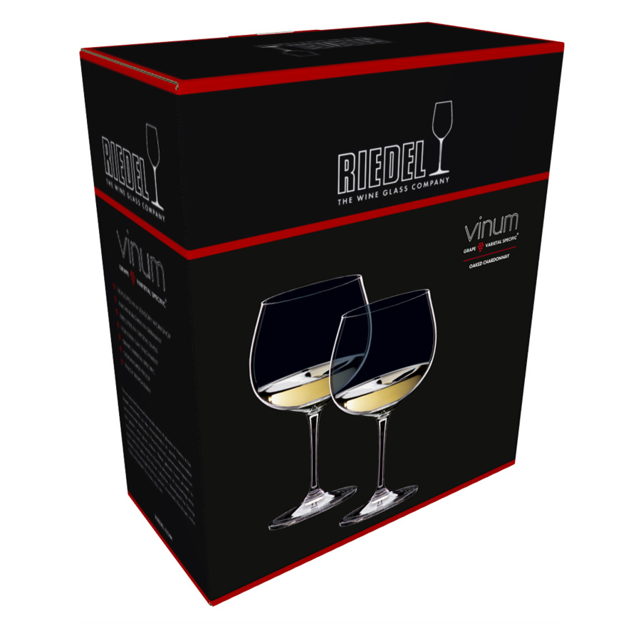 Набор бокалов для белого вина Riedel Vinum Oaked Chardonnay 640 мл, 2 шт, стекло хрустальное, п/к