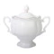 Сахарница ИФЗ Золотая лента Наташа 300 мл, фарфор костяной