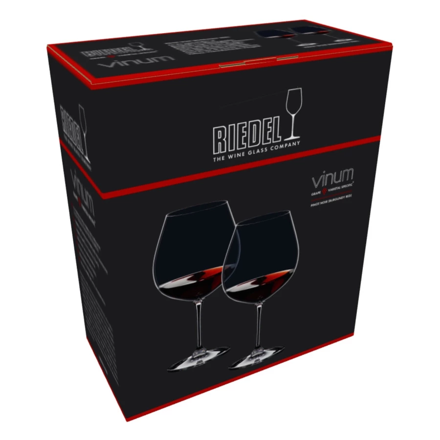 Набор бокалов для красного вина Riedel Vinum Pinot Noir/Burgundy red 725мл, 2шт, стекло хрустальное