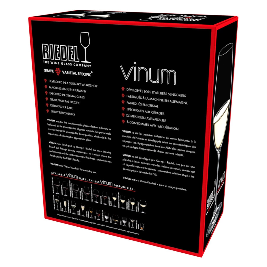 Набор бокалов для белого вина Riedel Vinum Viognier Chardonnay 370 мл, 2 шт,с текло хрустальное, п/к