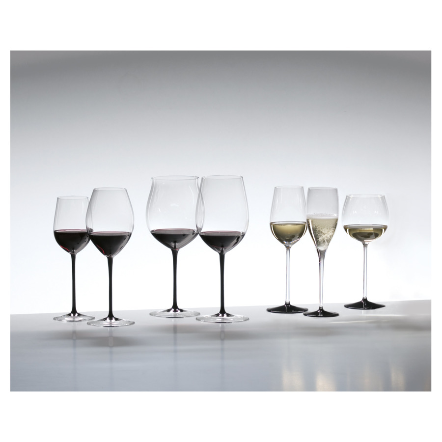 Бокал для красного вина Riedel Sommeliers Black Tie Bordeaux 350мл, ручная работа, стекло хрустально
