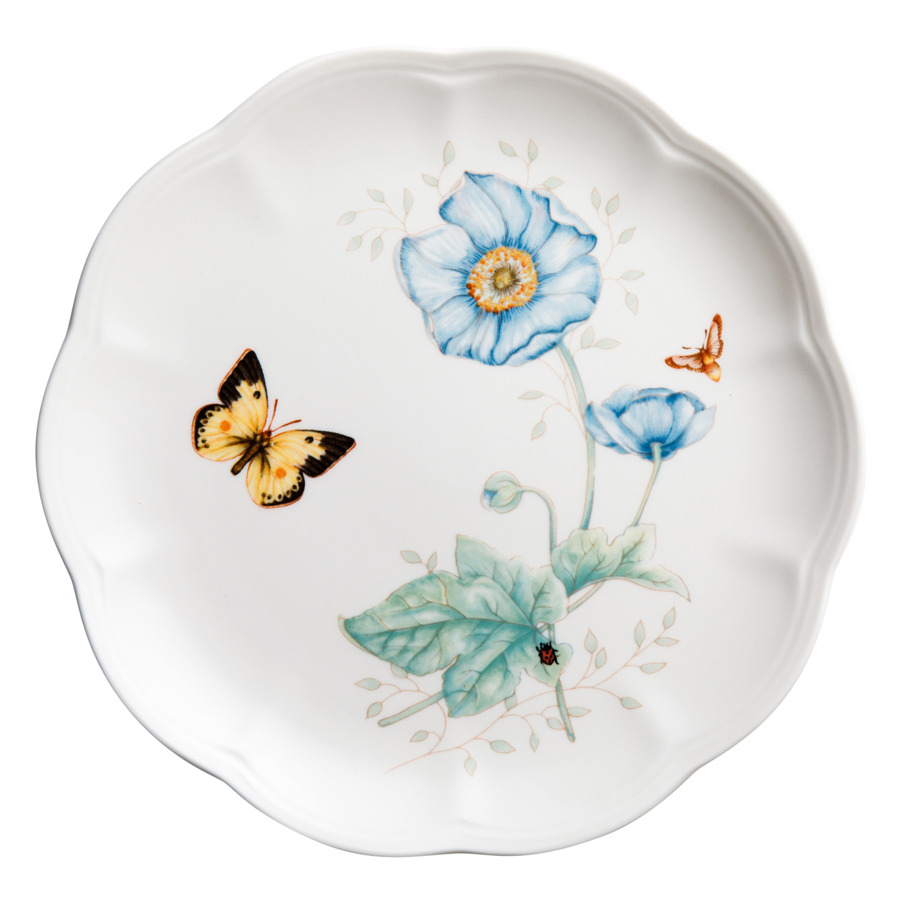 Тарелка акцентная Lenox Бабочки на лугуБабочка-Монарх 23 см тарелка обеденная lenox бабочки на лугубабочка монарх 27 5 см