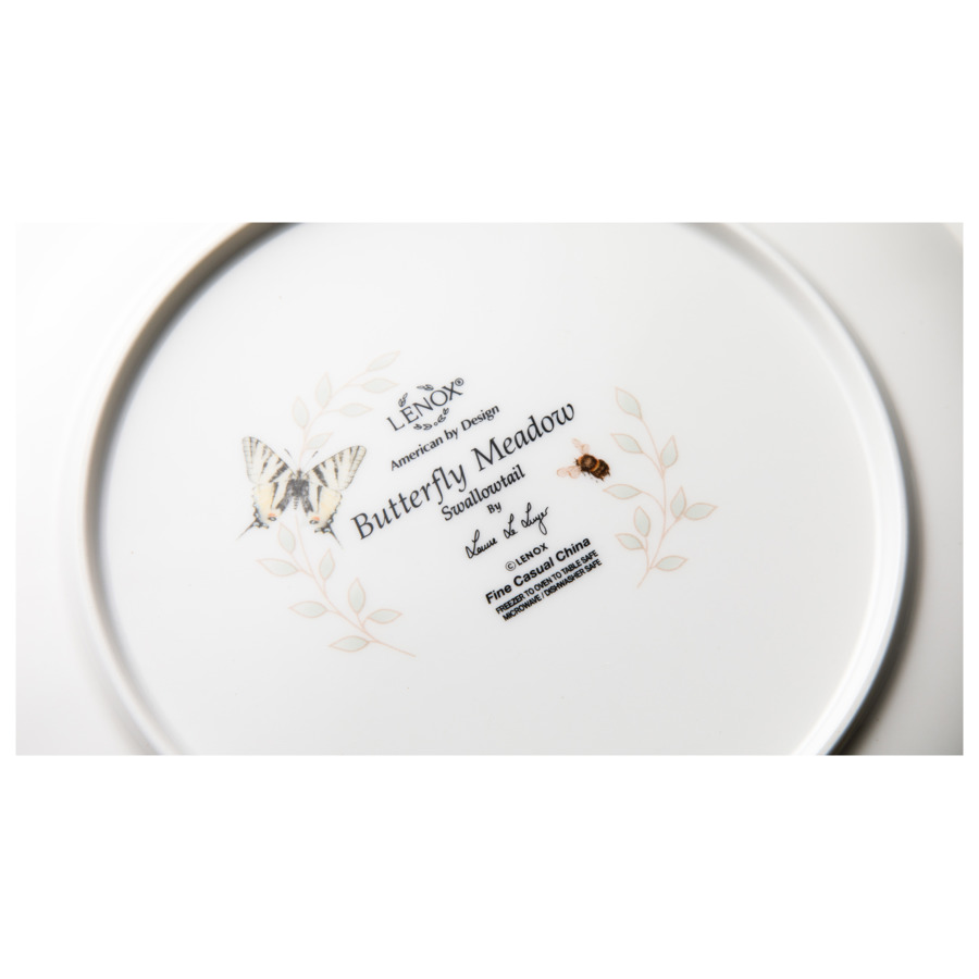Тарелка акцентная Lenox Бабочки на лугу Бабочка-Парус 23 см