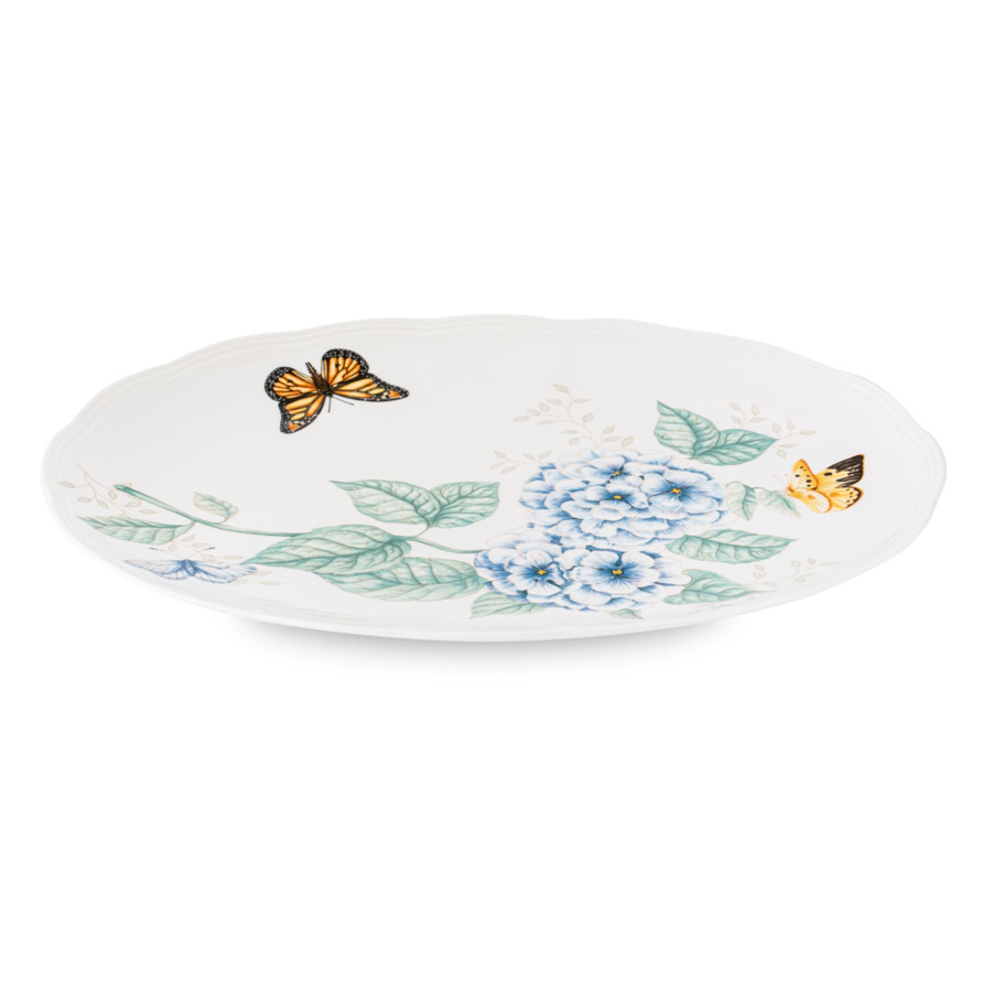 Блюдо овальное Lenox Бабочки на лугу 40,5 см набор чайный lenox бабочки на лугу на 2 персоны 7 предметов п к
