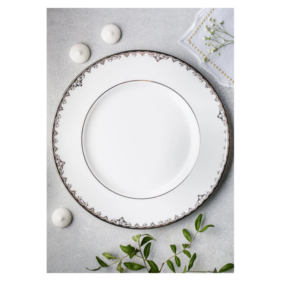 Тарелка акцентная Lenox Федеральный, платиновый кант 23 см