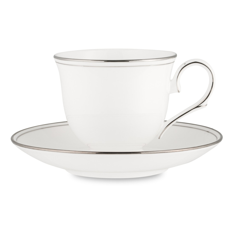 Чашка чайная с блюдцем Lenox Федеральный, платиновый кант 180 мл чайная чашка serax белая 180 мл