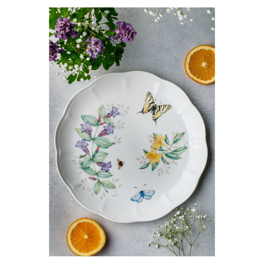 Тарелка обеденная Lenox Бабочки на лугу Бабочка-Парус 27,5 см