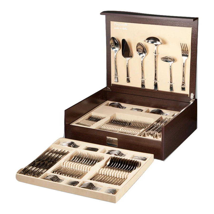 Набор столовых приборов Pintinox Леонардо на 12 персон 126 предметов, п/к