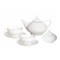 Сервиз чайный ИФЗ Золотая лента Купольная на 6 персон 14 предметов, фарфор костяной