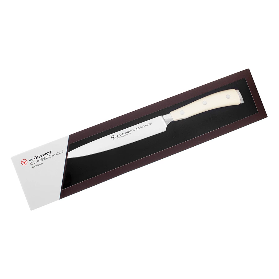 Нож кухонный для нарезки Wuesthof Ikon Cream White 16 см, сталь кованая