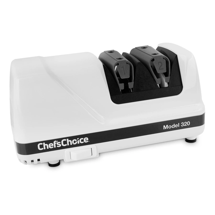 Точилка электрическая для заточки ножей Chef's Choice 2 этапа заточки, пластик, белая