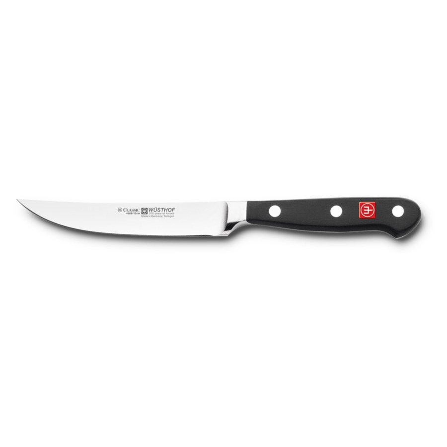 Нож кухонный для стейка Wuesthof Classic 12 см, сталь кованая нож кухонный tramontina dynamic для стейка нержавеющая сталь 12 5 см рукоятка дерево 22321 205 tr