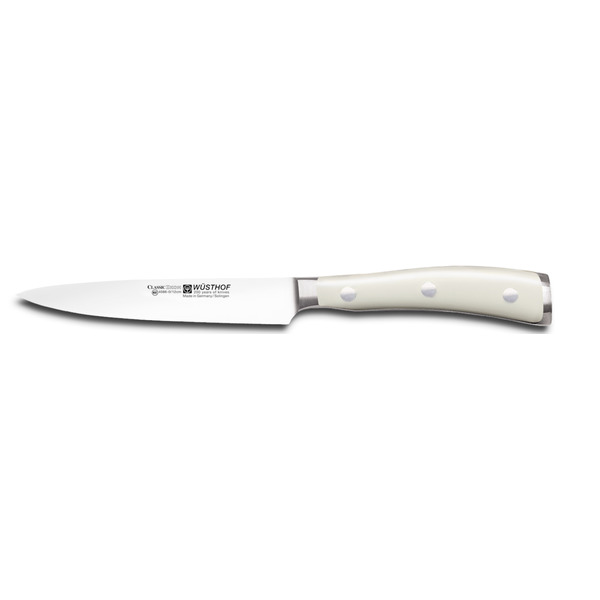 Нож кухонный  универсальный WUESTHOF Ikon Cream White 12см, кованая сталь