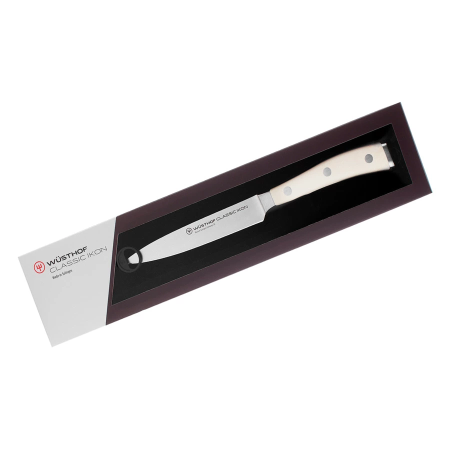 Нож кухонный универсальный Wuesthof Ikon Cream White 12 см, сталь кованая