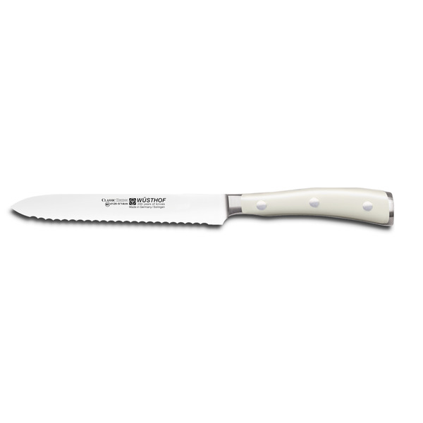 Нож кухонный для бутербродов WUESTHOF Ikon Cream White 14см, кованая сталь