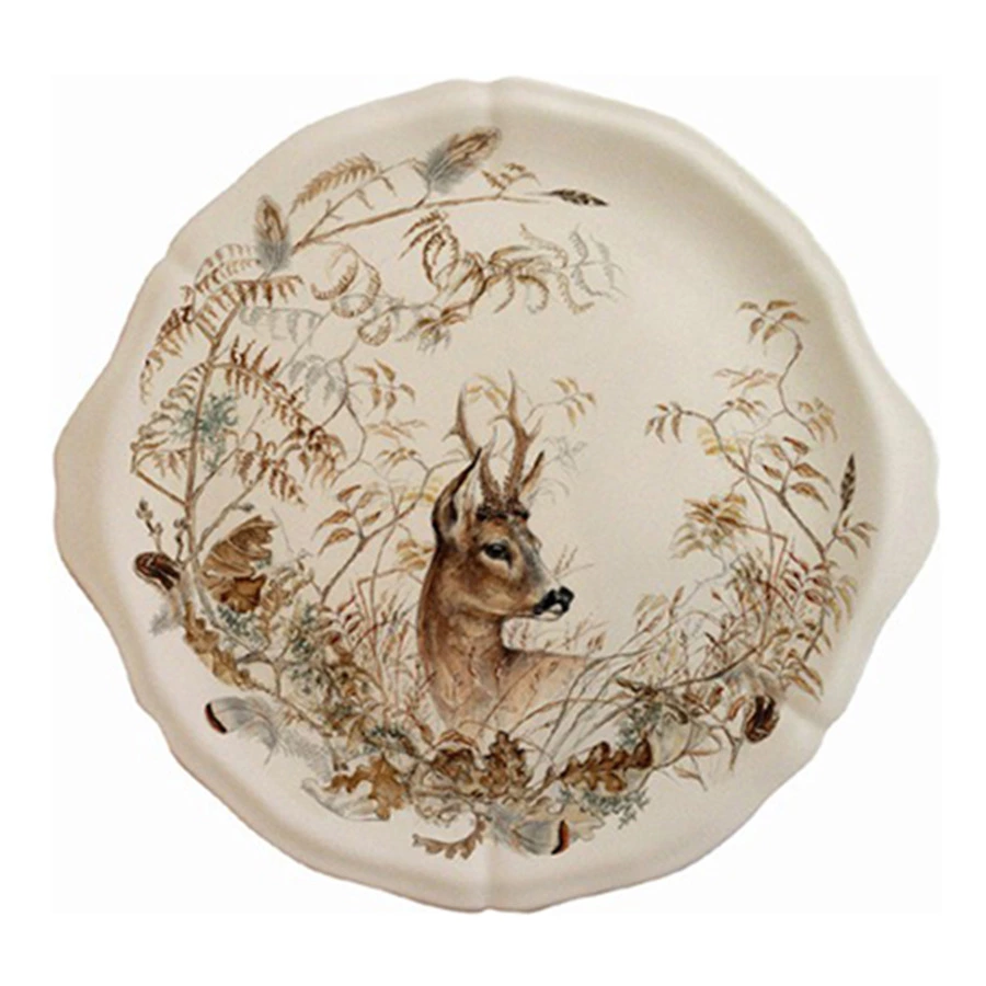 Блюдо круглое с ручками Gien Солонь 34 см, фаянс