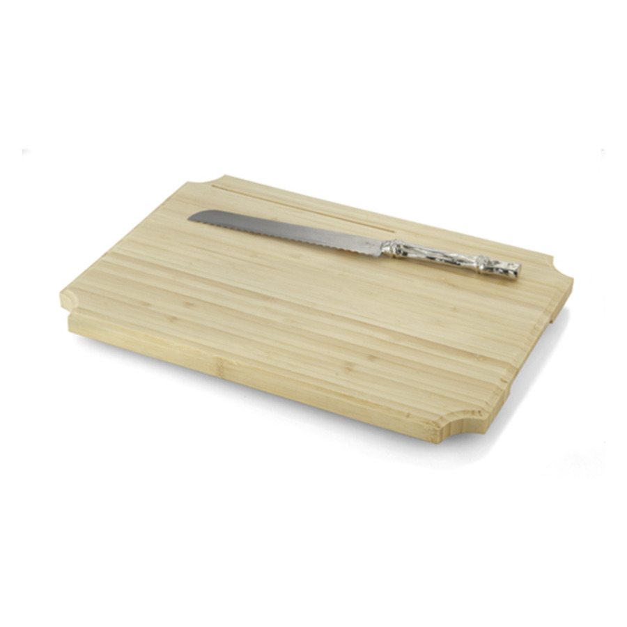Доска разделочная с ножом Michael Aram Бамбук 40,5х27,5 см поднос прямоугольный с ручками michael aram бамбук 50 см