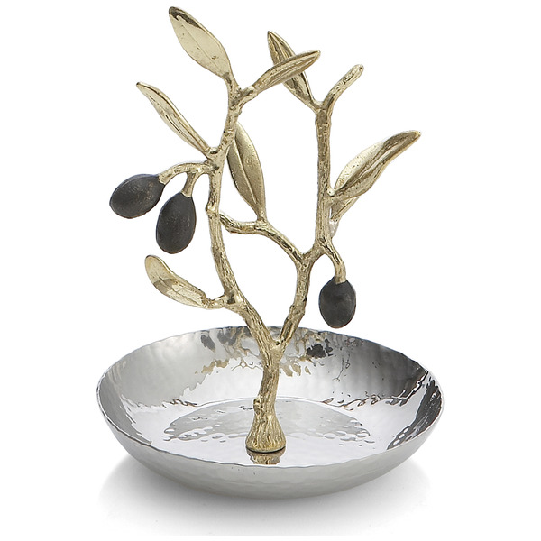 Подставка для колец Michael Aram Золотая оливковая ветвь 10 см