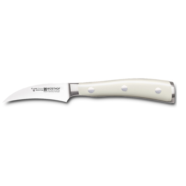 Нож для чистки овощей и фруктов WUESTHOF Ikon Cream White 8см, кованая сталь