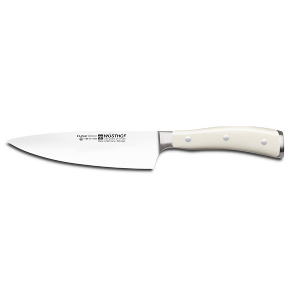 Нож Шеф поварской WUESTHOF Ikon Cream White 16 см, кованая сталь