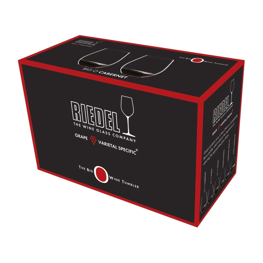 Набор стаканов для красного вина O Wine Tumbler Cabernet/Merlot Riedel, 620мл, 2шт, стекло хрустальн