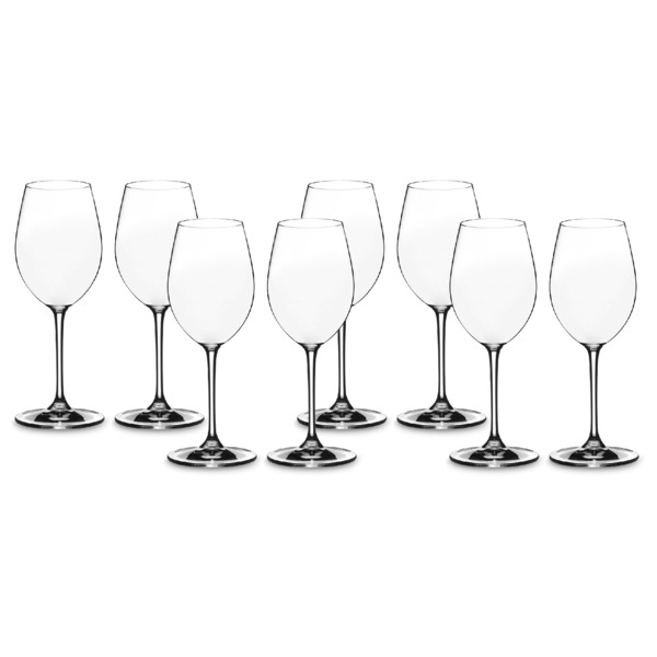Набор бокалов для белого вина Riedel Vinum Вионье Шардоне 350 мл, 8 шт по цене 6-ти, хрусталь бессви
