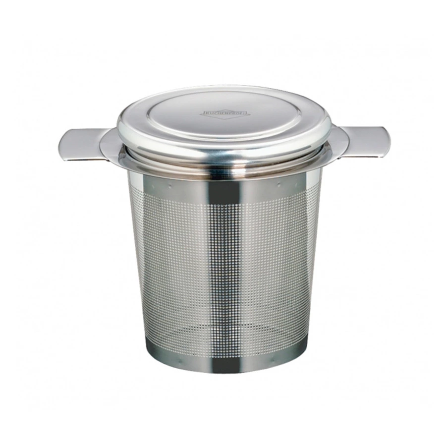 Ситечко для чая в чашке с крышкой Kuchenprofi 6 см, сталь нержавеющая